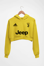 Load image into Gallery viewer, Juventus F.C. 2021-22 Crop HOODIE FOR WOMEN-Mustard Yellow-Ektarfa.online
