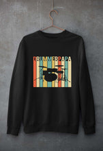 Load image into Gallery viewer, Drummer Papa Unisex Sweatshirt for Men/Women-Black-Ektarfa.online
