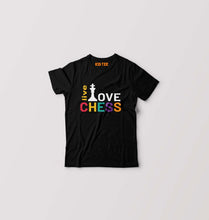 Load image into Gallery viewer, Chess Love T-Shirt for Boy/Girl-0-1 Year(20 Inches)-Black-Ektarfa.online
