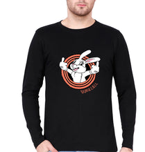 Load image into Gallery viewer, Domrebel Bunny Full Sleeves T-Shirt for Men-Black-Ektarfa.online
