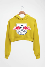 Load image into Gallery viewer, RB-Leipzig Crop HOODIE FOR WOMEN-Mustard Yellow-Ektarfa.online
