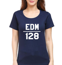 Load image into Gallery viewer, EDM T-Shirt for Women-XS(32 Inches)-Navy Blue-Ektarfa.online

