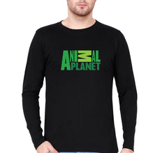 Load image into Gallery viewer, Animal Planet Full Sleeves T-Shirt for Men-S(38 Inches)-Black-Ektarfa.online
