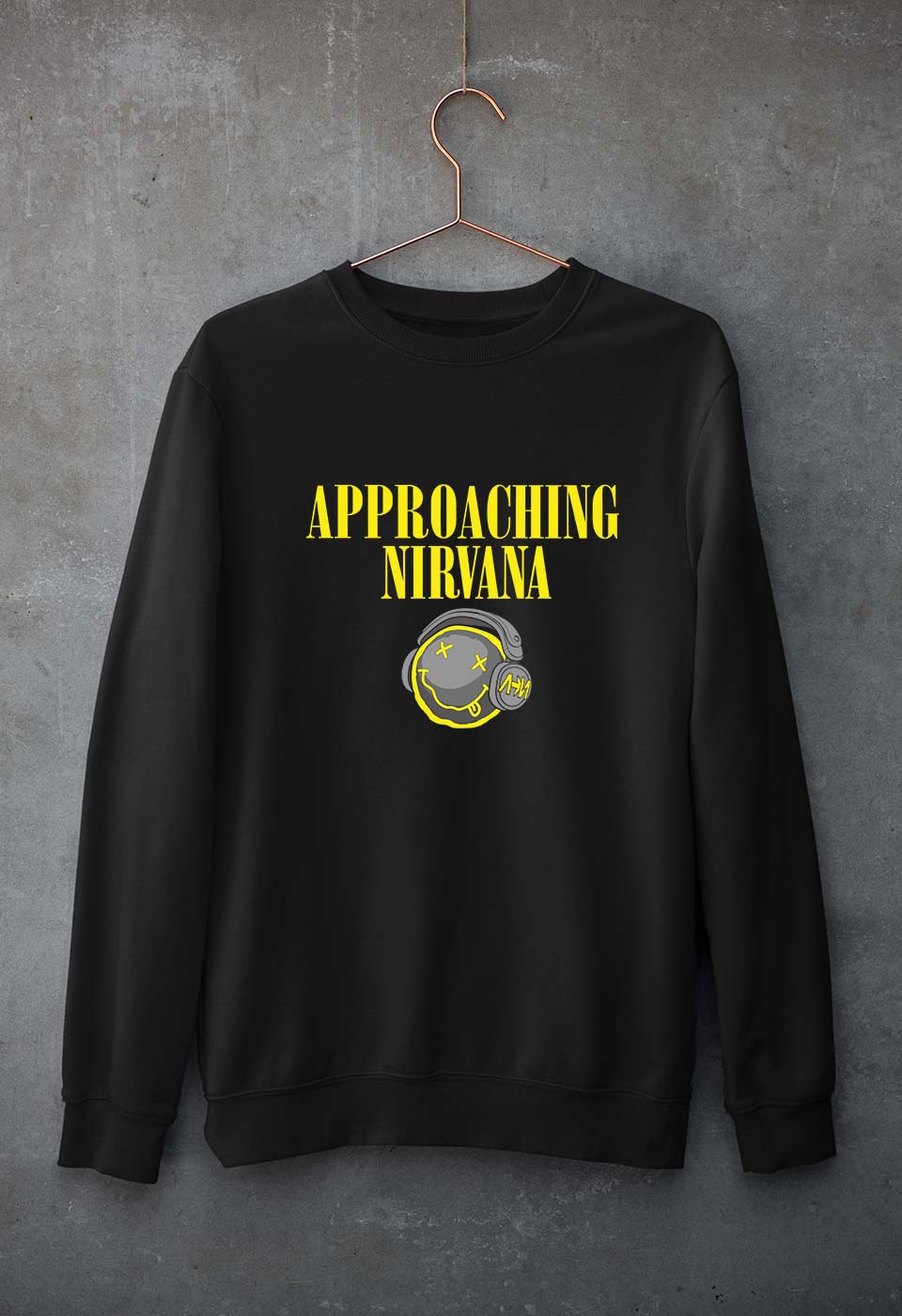 Nirvana Unisex Sweatshirt for Men/Women-Black-Ektarfa.online