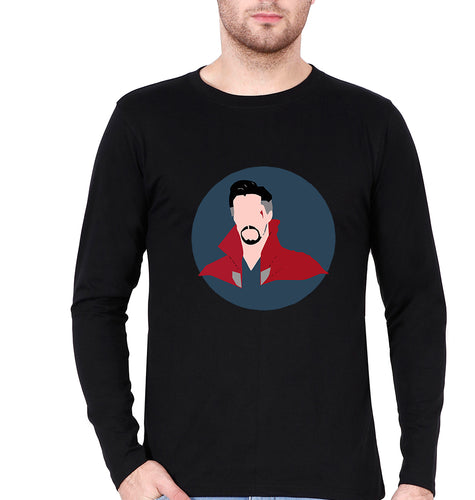 Doctor Strange Superhero Full Sleeves T-Shirt for Men-Black-Ektarfa.online