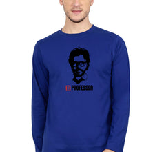 Load image into Gallery viewer, Money Heist The Professor Full Sleeves T-Shirt for Men-Royal Blue-Ektarfa.online
