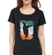 Load image into Gallery viewer, Penguin T-Shirt for Women-Black-Ektarfa.online
