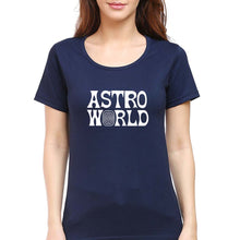 Load image into Gallery viewer, Astroworld Travis Scott T-Shirt for Women-XS(32 Inches)-Navy Blue-Ektarfa.online
