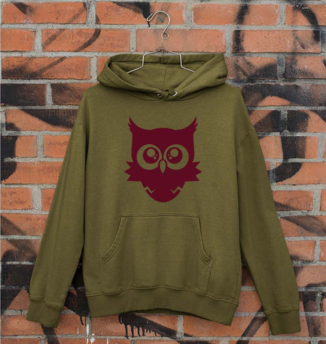 Cute Baby Owl Unisex Hoodie for Men/Women-Olive Green-Ektarfa.online