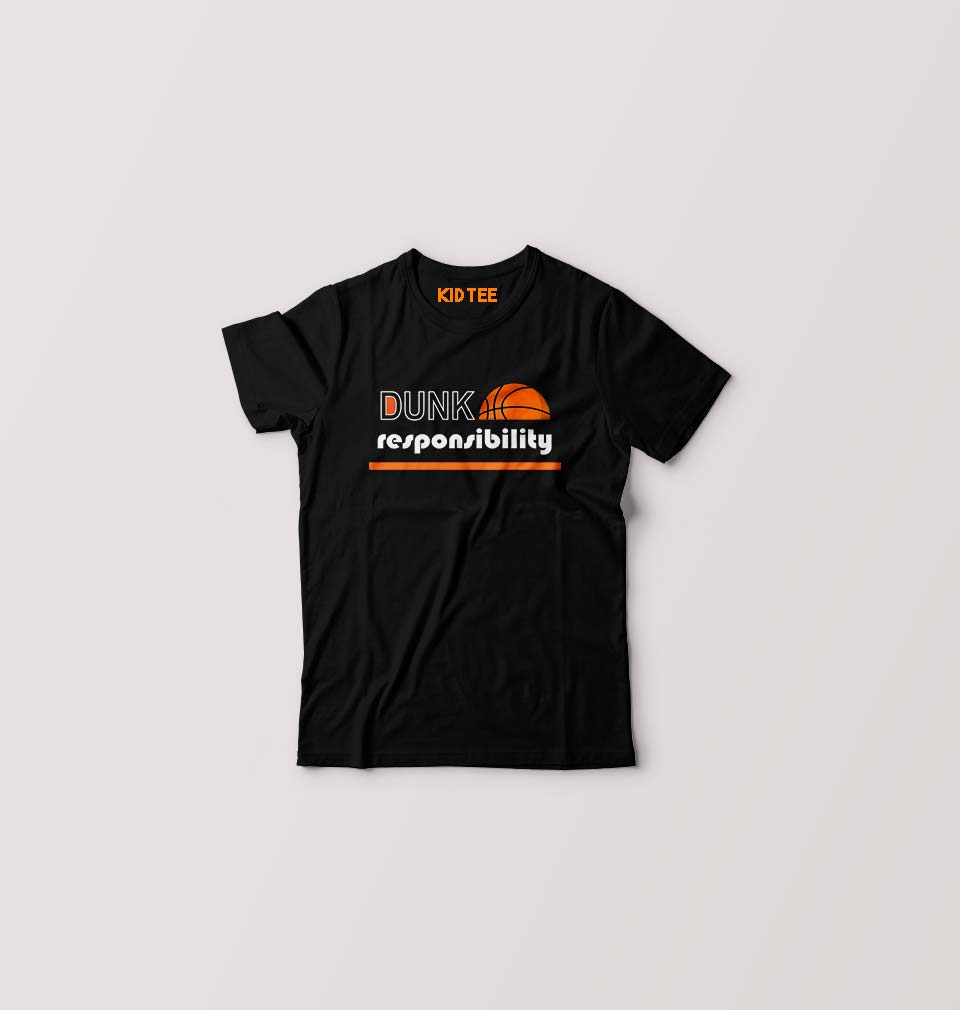 NBA Basketball T-Shirt for Boy/Girl-Black-Ektarfa.online