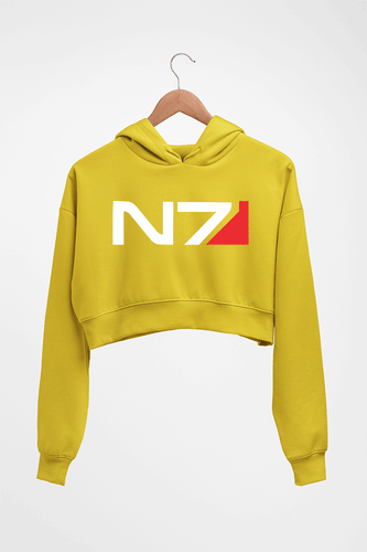 N7 Crop HOODIE FOR WOMEN-Mustard Yellow-Ektarfa.online