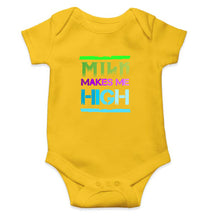 Load image into Gallery viewer, Milk Make Me High Kids Romper For Baby Boy/Girl-0-5 Months(18 Inches)-Yellow-Ektarfa.online
