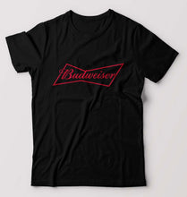 Load image into Gallery viewer, Budweiser T-Shirt for Men-S(38 Inches)-Black-Ektarfa.online
