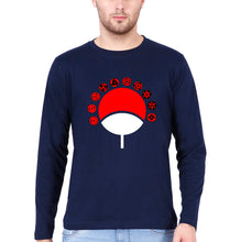 Load image into Gallery viewer, Sharingan Full Sleeves T-Shirt for Men-Navy Blue-Ektarfa.online
