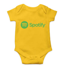 Load image into Gallery viewer, Spotify Kids Romper For Baby Boy/Girl-0-5 Months(18 Inches)-Yellow-Ektarfa.online
