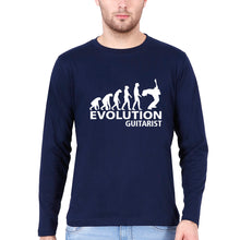Load image into Gallery viewer, Guitarist Full Sleeves T-Shirt for Men-Navy Blue-Ektarfa.online
