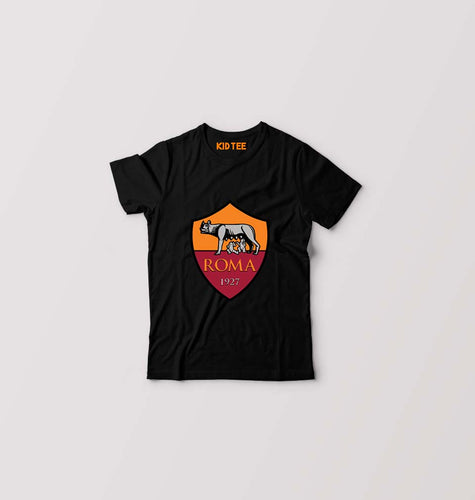 A.S. Roma Kids T-Shirt for Boy/Girl-Black-Ektarfa.online