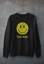 Load image into Gallery viewer, Dead Inside Emoji Unisex Sweatshirt for Men/Women-Black-Ektarfa.online

