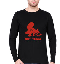 Load image into Gallery viewer, Rocket Raccoon Lazy Not Today Full Sleeves T-Shirt for Men-Black-Ektarfa.online
