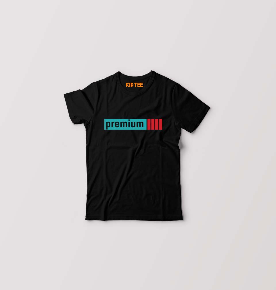 Premium Kids T-Shirt for Boy/Girl-Black-Ektarfa.online