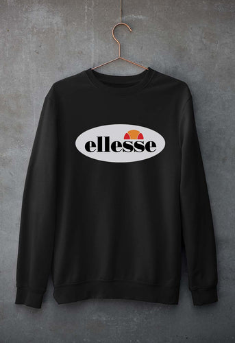 Ellesse Unisex Sweatshirt for Men/Women-Black-Ektarfa.online