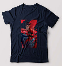 Load image into Gallery viewer, Superman Superhero T-Shirt for Men-Navy Blue-Ektarfa.online
