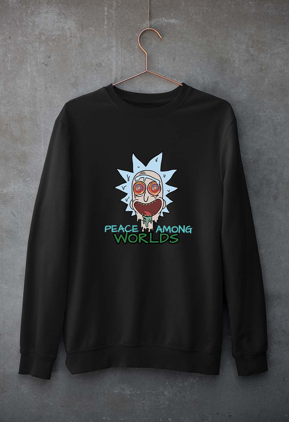 Rick and Morty Unisex Sweatshirt for Men/Women-Black-Ektarfa.online