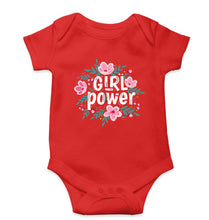 Load image into Gallery viewer, Feminist Girl Power Kids Romper For Baby Boy/Girl-0-5 Months(18 Inches)-Red-Ektarfa.online
