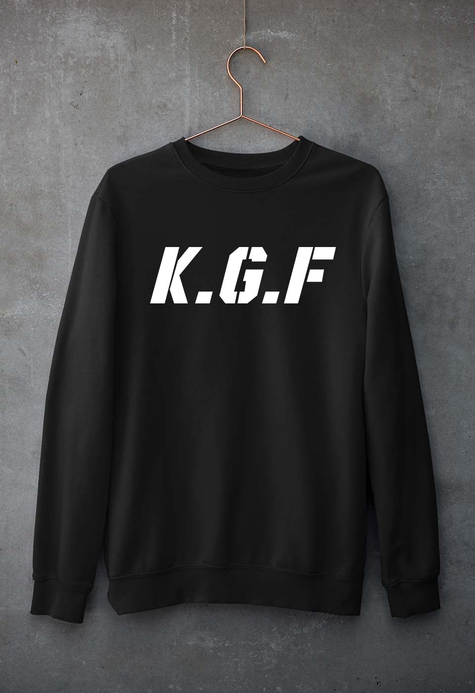 KGF Unisex Sweatshirt for Men/Women-Black-Ektarfa.online