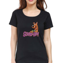 Load image into Gallery viewer, Scooby Doo T-Shirt for Women-XS(32 Inches)-Black-Ektarfa.online
