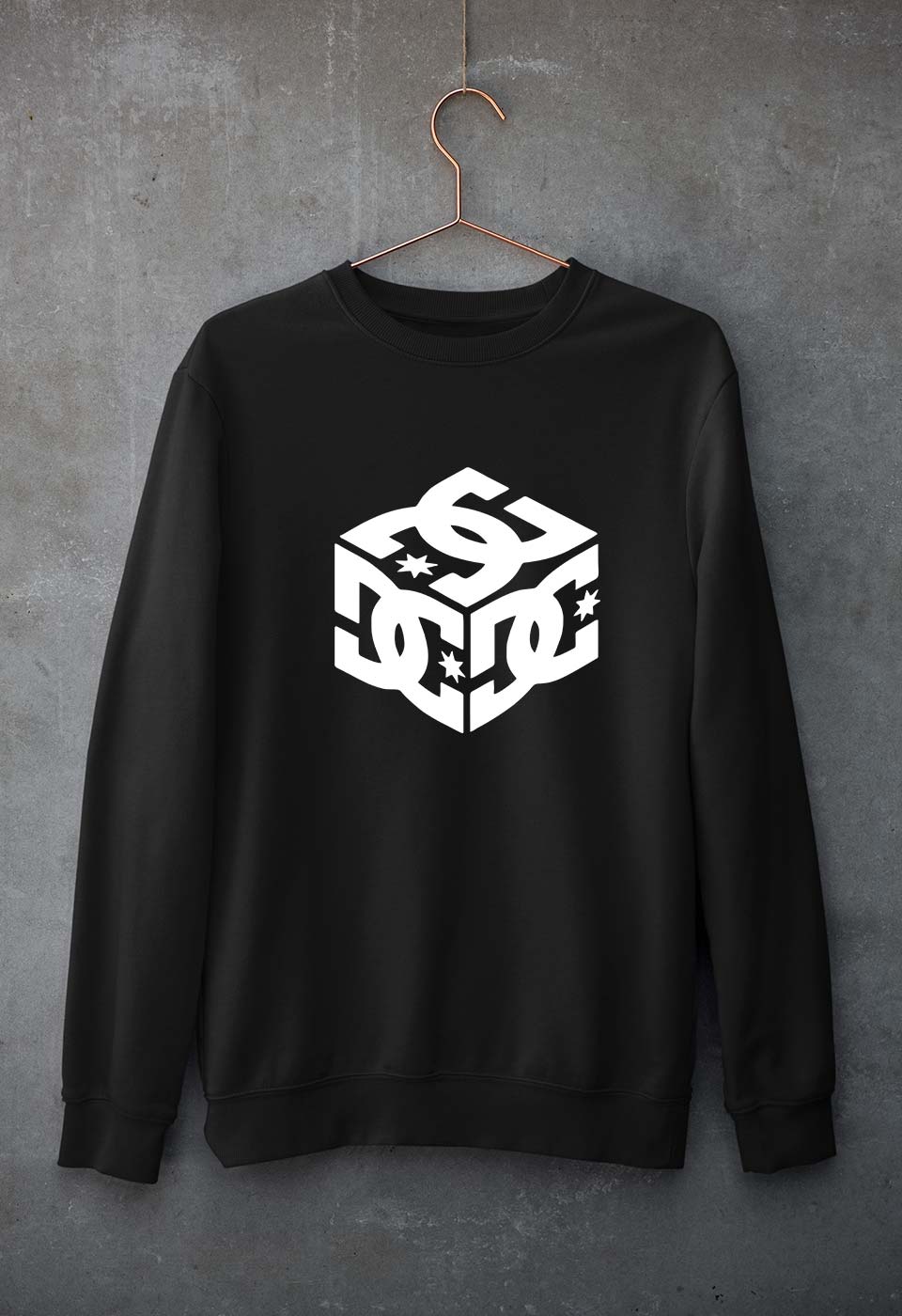 DC Unisex Sweatshirt for Men/Women-Black-Ektarfa.online