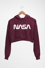 Load image into Gallery viewer, Nasa Crop HOODIE FOR WOMEN-Maroon-Ektarfa.online
