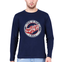 Load image into Gallery viewer, Lightning McQueen Full Sleeves T-Shirt for Men-Navy blue-Ektarfa.online
