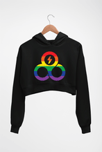 Load image into Gallery viewer, Trifecta Crop HOODIE FOR WOMEN-Black-Ektarfa.online
