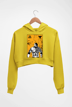 Load image into Gallery viewer, The Rock Crop HOODIE FOR WOMEN-Mustard Yellow-Ektarfa.online

