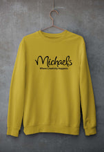 Load image into Gallery viewer, Michaels Unisex Sweatshirt for Men/Women-S(40 Inches)-Mustard Yellow-Ektarfa.online

