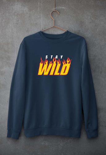 Stay Wild Unisex Sweatshirt for Men/Women-Navy Blue-Ektarfa.online