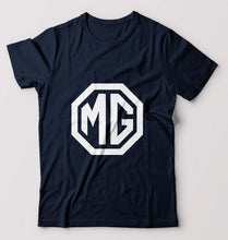 Load image into Gallery viewer, Morris Garages(MG) T-Shirt for Men-S(38 Inches)-Navy Blue-Ektarfa.online
