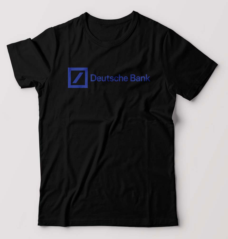 Deutsche Bank T-Shirt for Men-S(38 Inches)-Black-Ektarfa.online