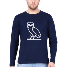 Load image into Gallery viewer, OVO Full Sleeves T-Shirt for Men-Navy Blue-Ektarfa.online
