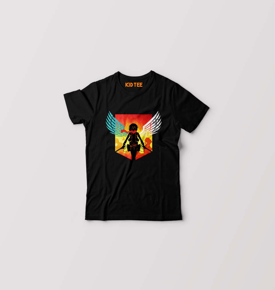 Attack on Titan T-Shirt for Boy/Girl-Black-Ektarfa.online