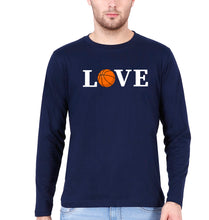 Load image into Gallery viewer, NBA Basketball Love Full Sleeves T-Shirt for Men-Navy Blue-Ektarfa.online
