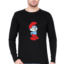 Load image into Gallery viewer, Papa Smurf Full Sleeves T-Shirt for Men-Black-Ektarfa.online
