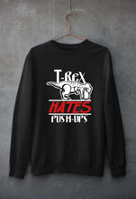 Load image into Gallery viewer, T-Rex Gym Funny Unisex Sweatshirt for Men/Women-S(40 Inches)-Black-Ektarfa.online
