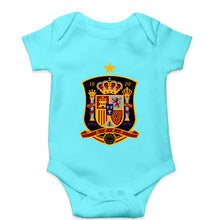 Load image into Gallery viewer, Spain Football Kids Romper For Baby Boy/Girl-0-5 Months(18 Inches)-Sky Blue-Ektarfa.online
