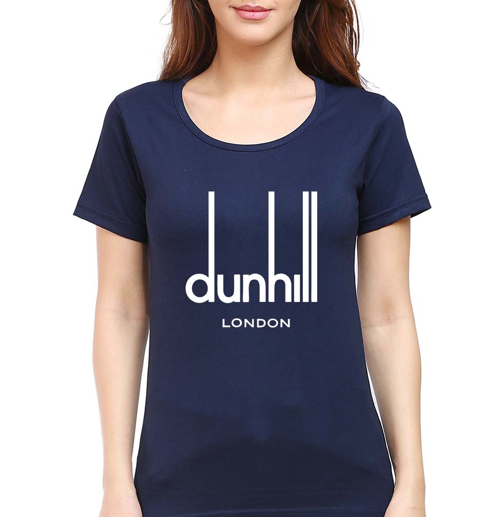 Dunhill T-Shirt for Women-XS(32 Inches)-Navy Blue-Ektarfa.online