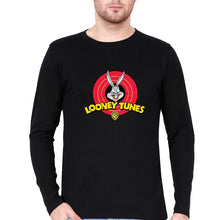 Load image into Gallery viewer, Looney Tunes Full Sleeves T-Shirt for Men-S(38 Inches)-Black-Ektarfa.online
