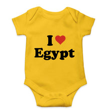 Load image into Gallery viewer, I Love Egypt Kids Romper For Baby Boy/Girl-0-5 Months(18 Inches)-Yellow-Ektarfa.online
