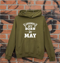Load image into Gallery viewer, Legends are Born in May Unisex Hoodie for Men/Women-Olive Green-Ektarfa.online

