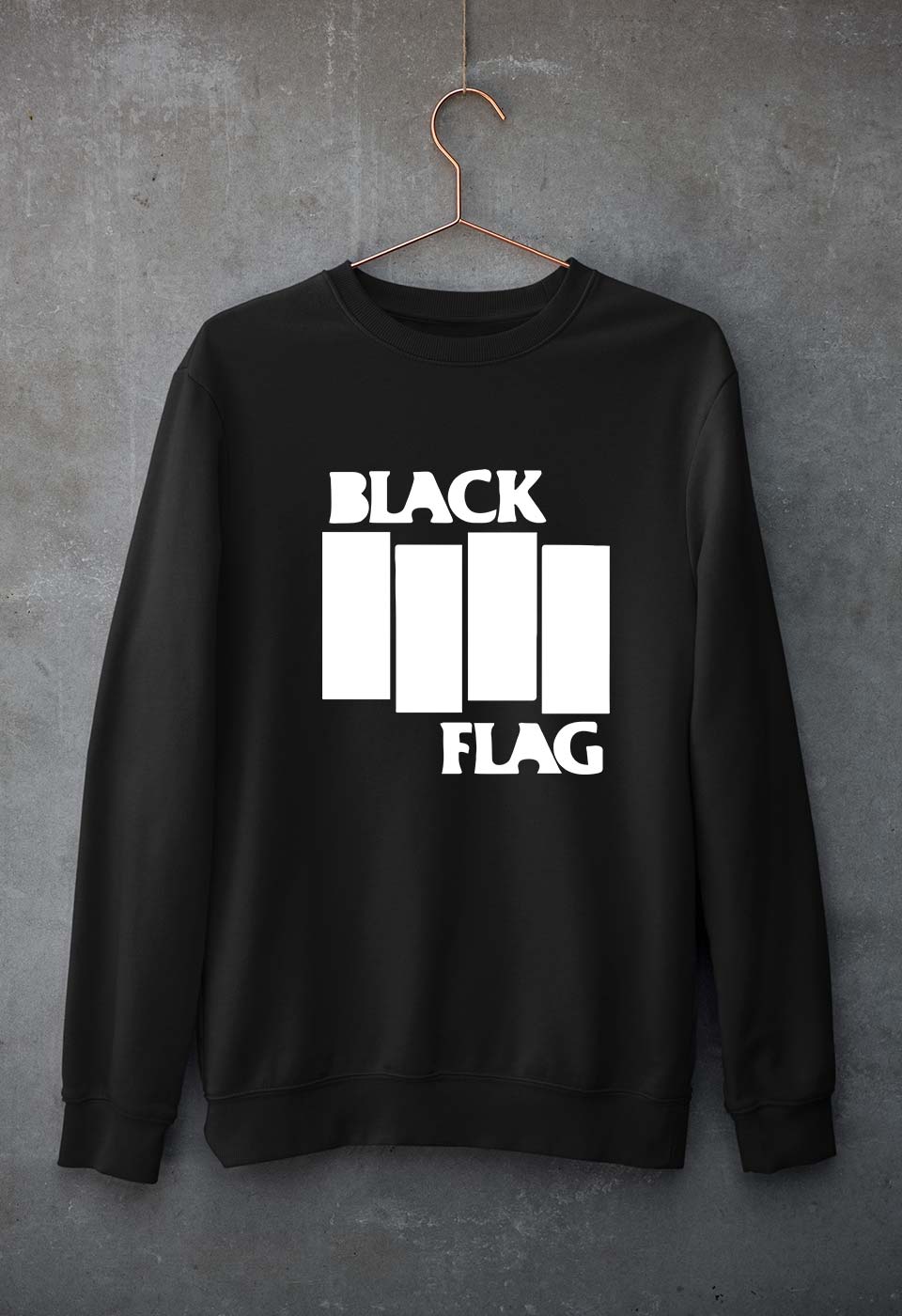 Black Flag Unisex Sweatshirt for Men/Women-S(40 Inches)-Black-Ektarfa.online